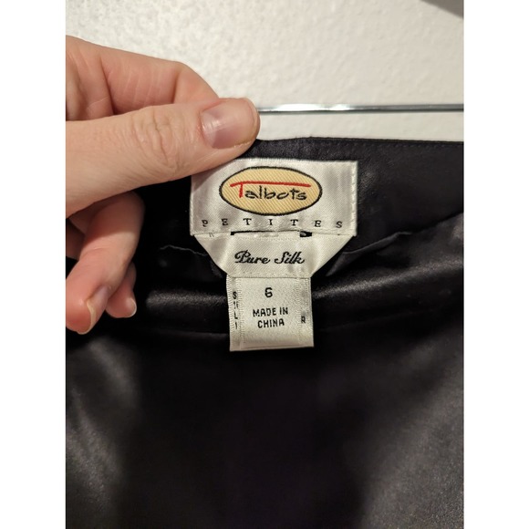 100% Pure Silk Black Trousers Pants Boss Babe CEO Fashion - Picture 4 of 10